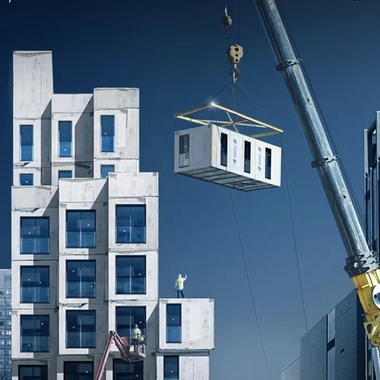 SERMODULA 3D Hacimsel Çelik Modül Vinç Montajı